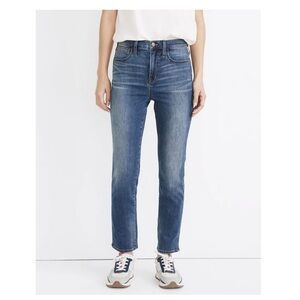 Madewell Roadtripper Stovepipe Medium Wash Denim Jeans Size 33 Petite